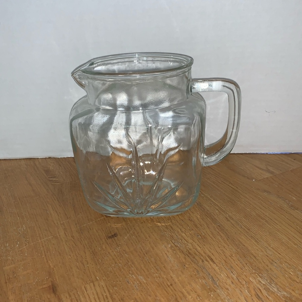 Vintage Federal glass starburst pitcher